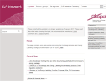 Tablet Screenshot of eup-network.de